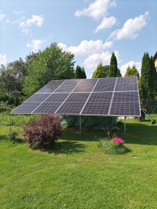 Konstrukcja naziemna PV, jednopodporowa na 10 paneli i więcej...